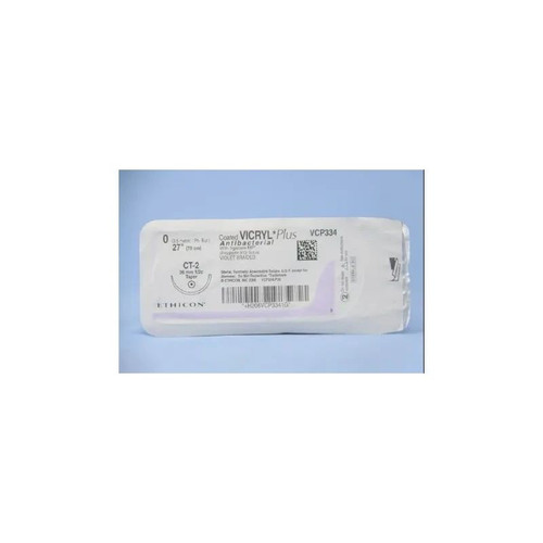 Johnson & - J Healthcare Systems - Vcp334H - Suture, Vicryl+ Antibac Vio 0 27" Ct - 2