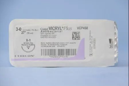 Johnson & - J Healthcare Systems - Vcp459H - Suture, Vicrl+ Antibac Ud Br 2 - 0 27" X - 1