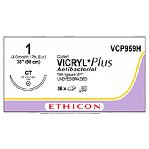 Johnson & - J Healthcare Systems - Vcp959H - Suture, Vicryl+Ctd Antibac 1 36" Ct