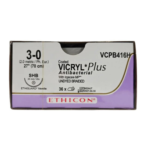 Johnson & - J Healthcare Systems - Vcpb416H - Suture, Vicryl+ Ud Br 3 - 0 27"