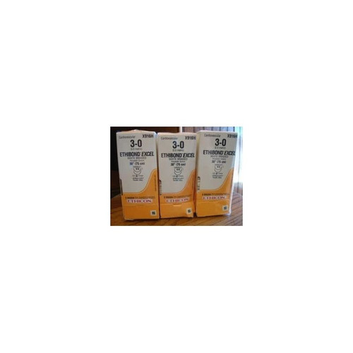 Johnson & - J Healthcare Systems - X186H - Ethibond Excel Sutupak Nonabsorbable Suture Without Needle Polyester Braided Size 0