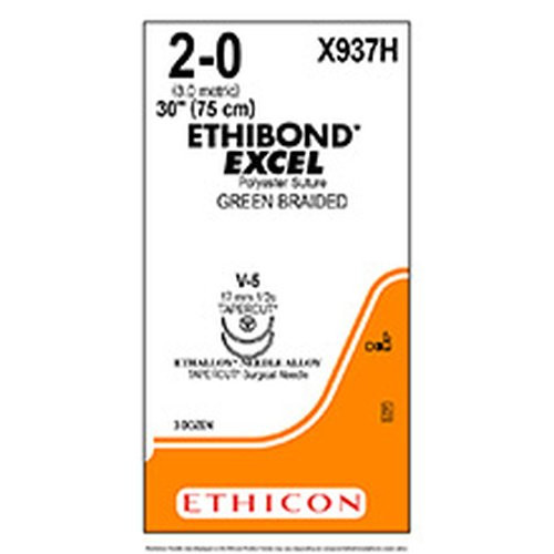 Johnson & - J Healthcare Systems - X937H - Suture, Ethbnd Grn Br 2 - 0 30" V - 5 B937H