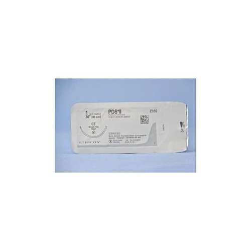Johnson & - Pds Ii - Z359T - Systems - Absorbable Suture With Needle Polydioxanone Ct 1/2 Circle Taper Point Size 1 Monofilament