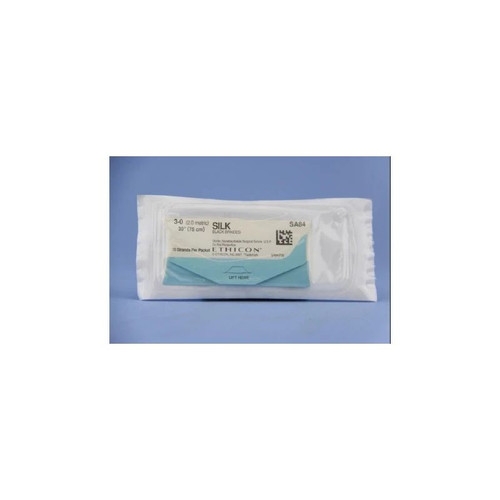 Johnson & - Perma - Hand Sutupak - Sa84H - Systems - Nonabsorbable Suture Without Needle Silk Braided Size 3 - 0