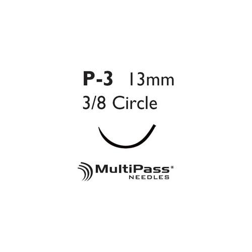 Johnson & - Perma-Hand - 1639G - Systems Suture, Silk Blk Br 6 - 0 18" P - 3