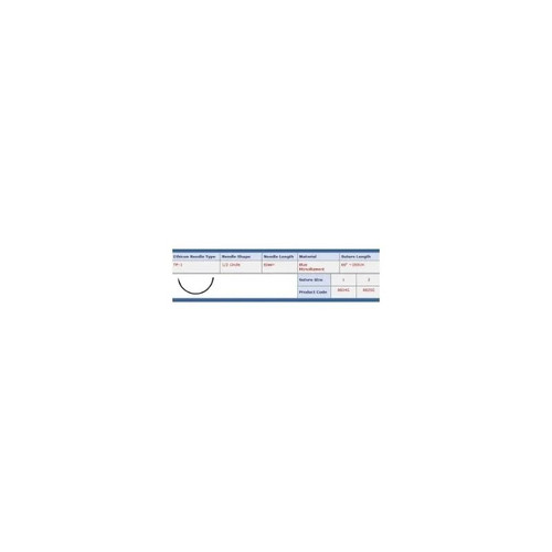 Johnson Johnson - Prolene - 8825G - Nonabsorbable Suture With Needle Polypropylene Tp - 1 1 2 Circle Taper Point Size 2 Monofilament 