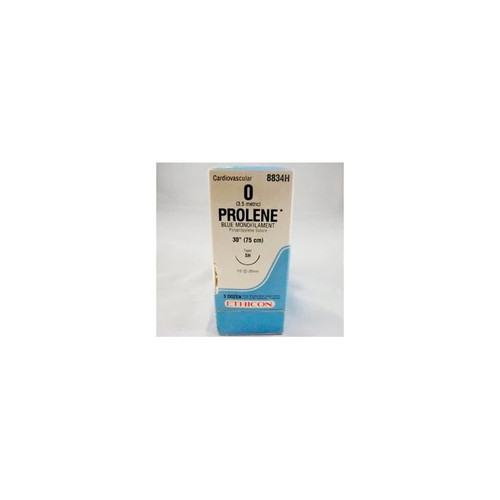 Johnson & - Prolene - 8834H - Systems - Nonabsorbable Suture With Needle Polypropylene Sh 1/2 Circle Taper Point Size 0 Monofilament
