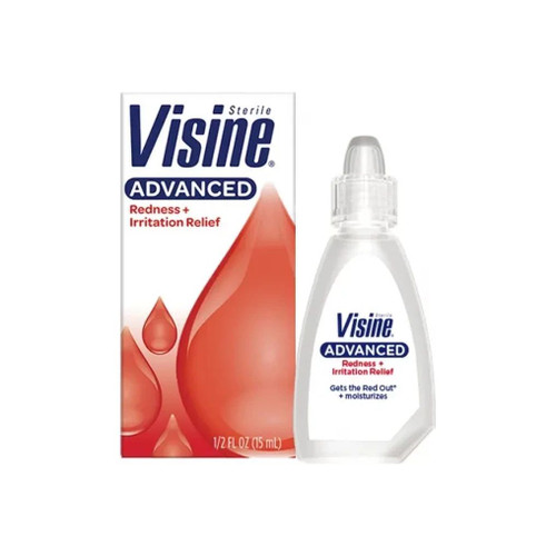 Kenvue Brands Ll - J & Healthcare Systems - 524938400 - Visine Red Eye Redness Reliever Drops Lubricant Hydrating Comfort, 0.5 Fl Oz