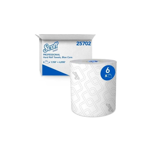 Kimberly Clark - Scott Specialties - 25702 - Pro High Capacity Hard Roll Towels, 7;" X 1150 Ft Roll, White