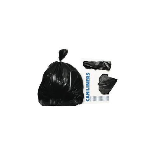 Lagasse - Heritage - Herh6036Mk - Trash Bag 30 Gal Black Lldpe 0.50 Mil X 36 Inch Star Seal Bottom Flat Pack