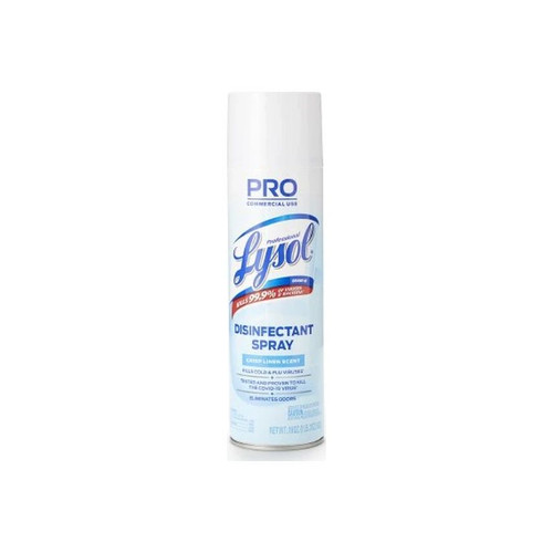 Lagasse - Professional Lysol - Rac74828Ct - Surface Disinfectant Alcohol Based Aerosol Spray Liquid 19 Oz Can Crisp Linen Scent Nonsterile