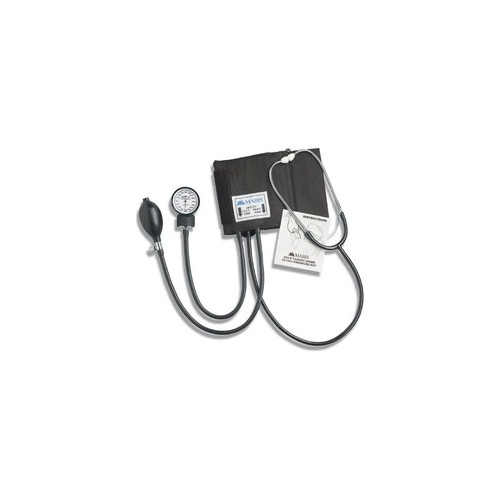 Mabis - 04-174-021 - Reusable Aneroid / Stethoscope Set 25 To 36 Cm Adult Cuff Dual Head General Exam Pocket