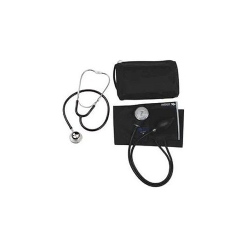 Mabis - Match Mates - 01-260-021 - Reusable Aneroid / Stethoscope Set Adult Cuff Dual Head General Exam Pocket