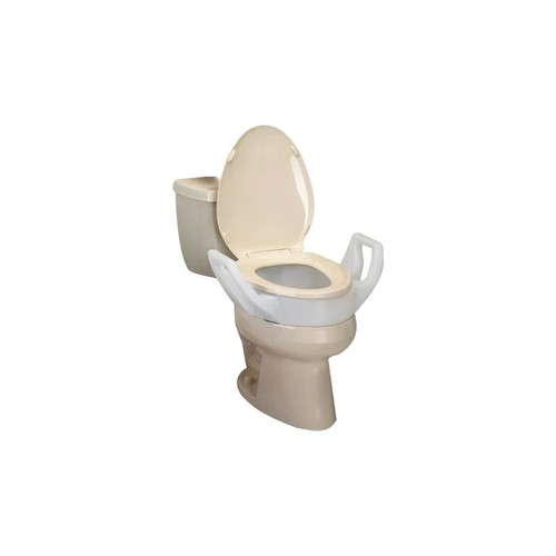 Maddak - Bath Safe - 725753311 - Elongated Elevated Toilet Seat W/Arms