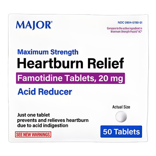 Major Pharmaceuticals - 00904578051 - Heartburn Relief, Tab 20Mg