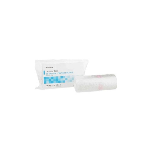 Mckesson - 03-1347 - Laundry Bag Water Soluble 30 To 35 Gal Capacity 28 X 39 Inch