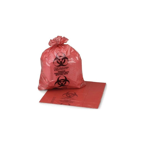 Mckesson - 03-4550 - Infectious Waste Bag 7 To 10 Gal Red 24 X Inch