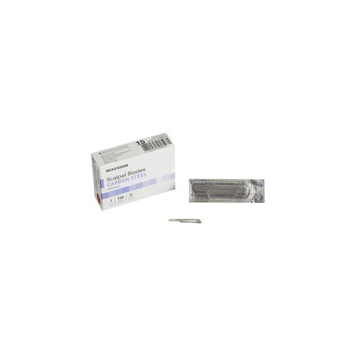 Mckesson - 16-63715 - Brand Surgical Blade Carbon Steel No 15 Sterile Disposable Individually Wrapped