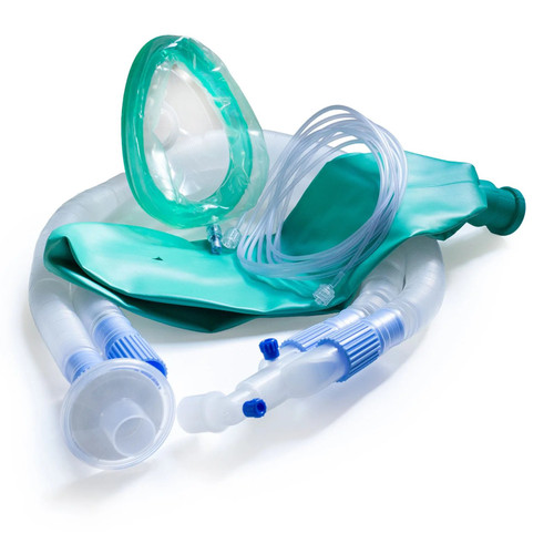 Mckesson - 16-D96M3 - Anesthesia Breathing Circuit Expandable Tube 96 Inch Dual Limb Adult 3 Liter Bag Single Patient Use