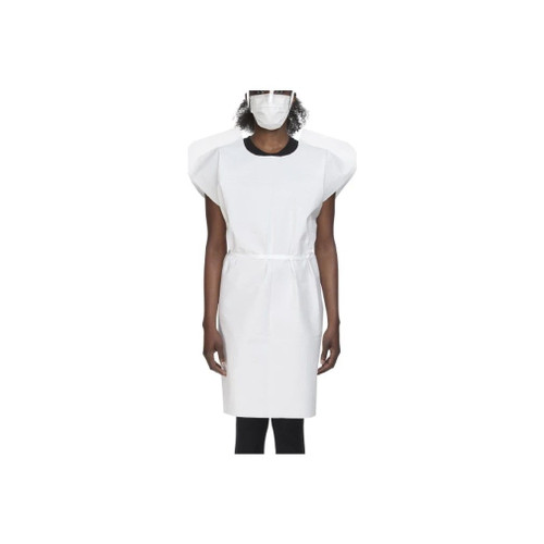 Mckesson - 18-840 - Patient Exam Gown One Size Fits Most White Disposable