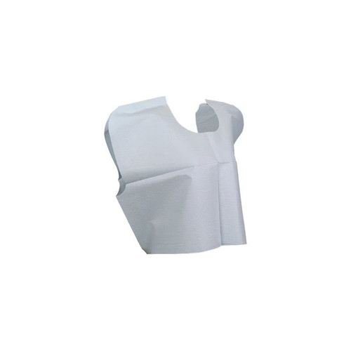 Mckesson - 18-852 - Exam Cape Blue Front / Back Opening Without Closure Unisex