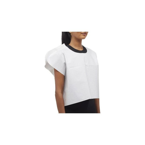 Mckesson - 18-856 - Exam Cape White Front / Back Opening Without Closure Unisex