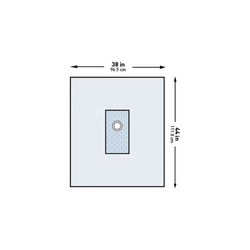 Mckesson - 183-I80-01164G-S - Cardiovascular Drape Brachial Angiography 38 W X 44 L Inch Sterile