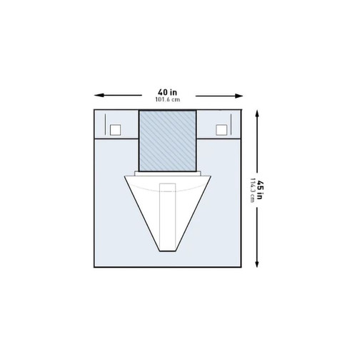 Mckesson - 183-I80-14112-S - Obstetrics / Gynecology Drape Under Buttocks 40 W X 45 L Inch Sterile