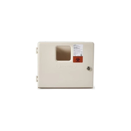 Mckesson - Mckesson Prevent - 2263 - Sharps Container Cabinet Wall Enclosure High Impact Polystyrene Mount Locking 