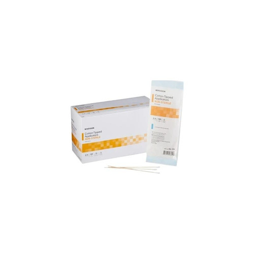 Mckesson - 24-106 - Swabstick Cotton Tip Wood Shaft 6 Inch Nonsterile  Pack