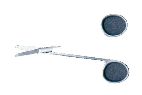 Mckesson - 43-1-358 - Argent Suture Scissors Littauer 5 - 1/2 Inch Length Surgical Grade Stainless Steel Nonsterile Finger Ring Handle Straight Blunt Tip /