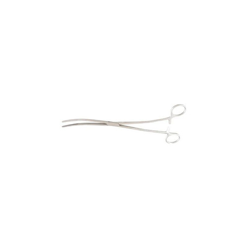 Mckesson - 43-1-374 - Argent Dressing Forceps Bozeman 10 - 1/2 Inch Length Surgical Grade Stainless Steel Nonsterile Ratchet Lock Finger Ring Handle Double Curved Serrated Tips