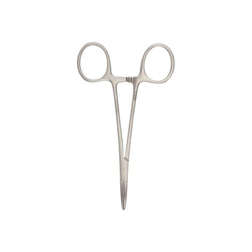 Mckesson - 43-1-431 - Argent Hemostatic Forceps Halsted - Mosquito 5 Inch Length Surgical Grade Stainless Steel Nonsterile Ratchet Lock Finger Ring Handle Curved