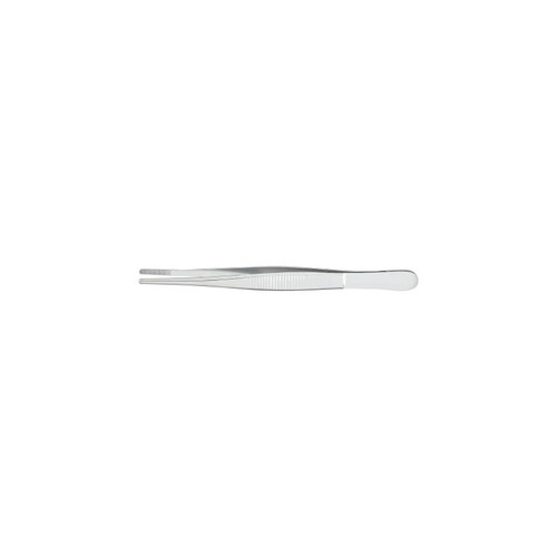 Mckesson - 43-1-710 - Argent Dressing Forceps Bonney 5 Inch Length Surgical Grade Stainless Steel Nonsterile Nonlocking Thumb Handle Straight Serrated Tips