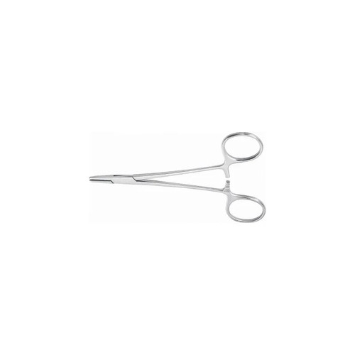 Mckesson - 43-1-810 - Argent Needle Holder 5 Inch Length Smooth Jaws Finger Ring Handle