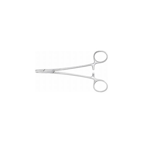 Mckesson - 43-1-853 - Argent Needle Holder 7 Inch Length Serrated Jaws Finger Ring Handle