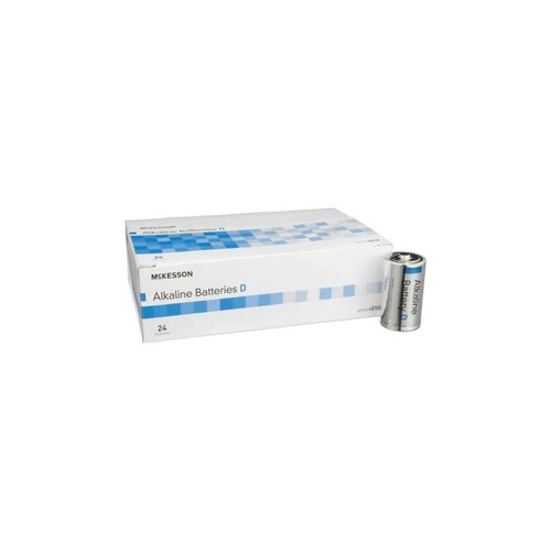 Mckesson - 4858 - Alkaline Battery D Cell 1.5V Disposable 24 Pack