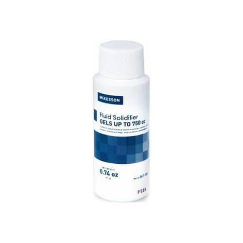 Mckesson - 547-750 - Fluid Solidifier Cc Screw Top Bottle 21 Gram