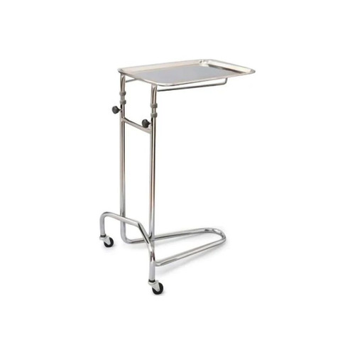 Mckesson - 63-4366 - Mayo Instrument Stand 50 Lbs Weight Capacity 1 Tray 21 W X 20 D Inch 37 - 53 16 - 3/4 1/2