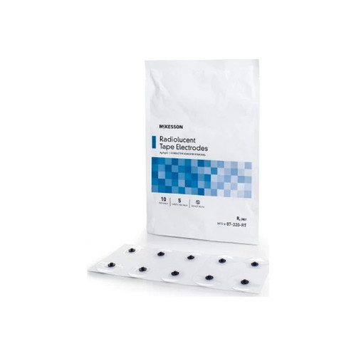 Mckesson - 87-320-Rt - Ecg Monitoring Electrode Tape Backing Radiolucent Snap Connector Pack