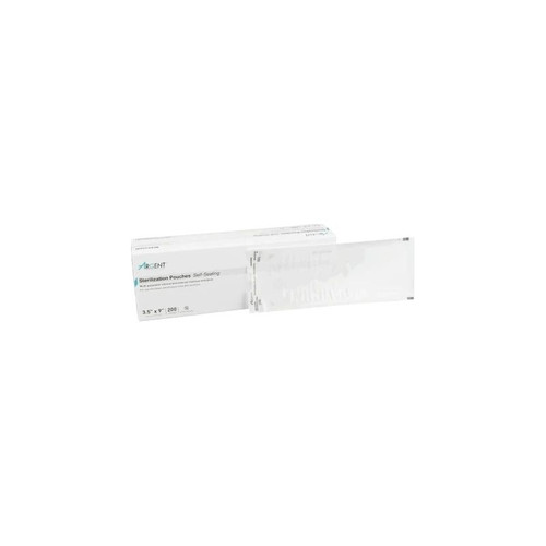 Mckesson - Argent Sure-Check - 73-Ssp381 - Sterilization Pouch Ethylene Oxide (Eo) Gas / Steam 3 - 1/2 X 9 Inch Transparent Blue Self Seal Paper Film
