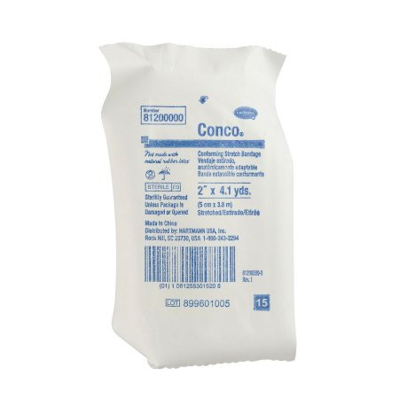 Hartmann - Conco - 81200000 - Conforming Bandage 2 Inch X 4 - 1/10 Yard 1 Per Pack Sterile Ply Roll Shape