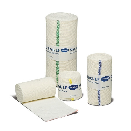 Hartmann - Shur-Band Lf - 59570000 - Elastic Bandage 4 Inch X 10 Yard Double Length Single Hook And Loop Closure Natural Nonsterile Standard Compression