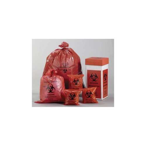 Medegen Medical - Rd630 - Products Biohazard Waste Bag 2 To 3 Gal Red Polyethylene 14 - 1/2 X 19 Inch