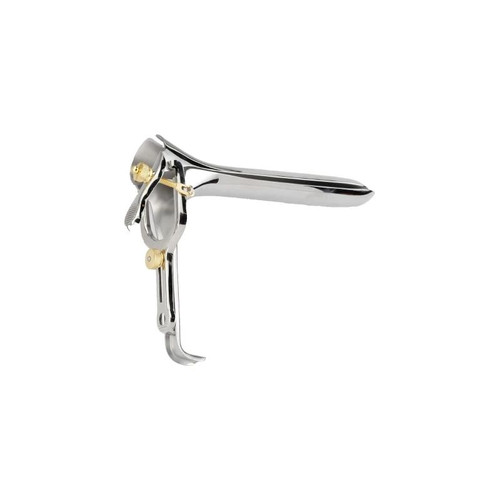 Medgyn - 030902 - Vaginal Speculum Graves Nonsterile Surgical Grade Stainless Steel Medium Double Blade Duckbill Reusable Without Light Source Capability