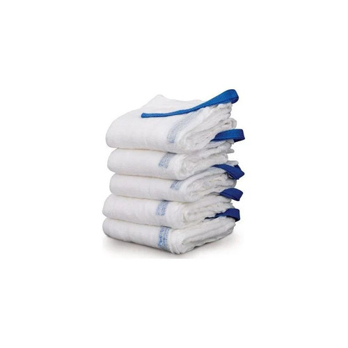 Medical Action Industries - 450 - Surgical Laparotomy Sponge X - Ray Detectable Cotton 18 Inch 5 Count Pouch Sterile