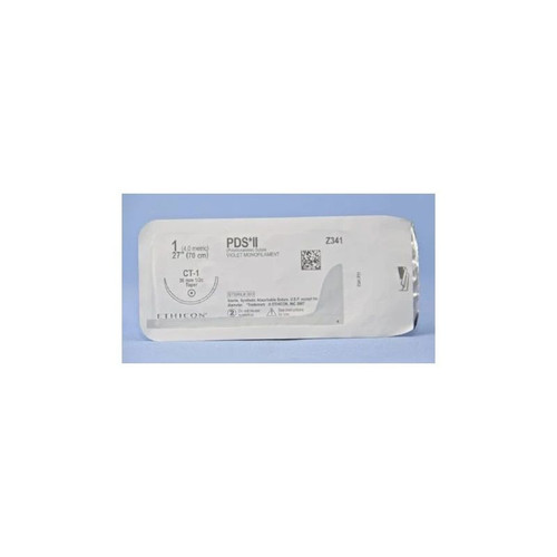 Johnson & - Pds Ii - Z341H - Systems - Nonabsorbable Suture With Needle Polydioxanone 1/2 Circle Taper Point Size 1