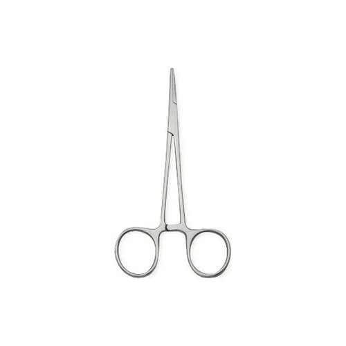 Medline - Centurion - 66485 - Hemostatic Forceps Mosquito 5 Inch Length Floor Grade Stainless Steel Sterile Ratchet Lock Finger Ring Handle Straight Serrated Tips