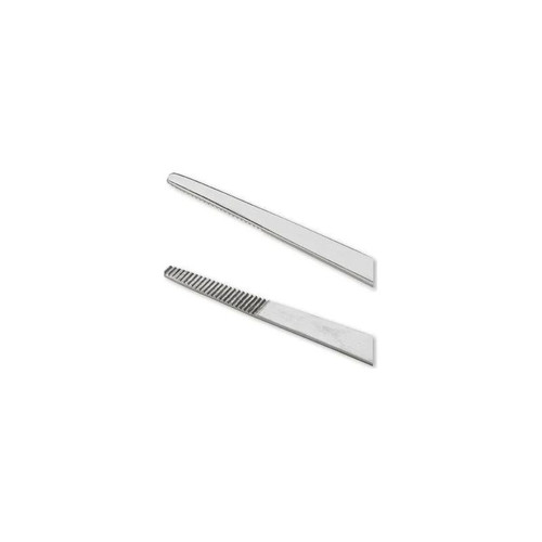 Medline - Centurion - 66755 - Dressing Forceps 6 Inch Length Floor Grade Stainless Steel Sterile Nonlocking Thumb Handle Straight Serrated Tips