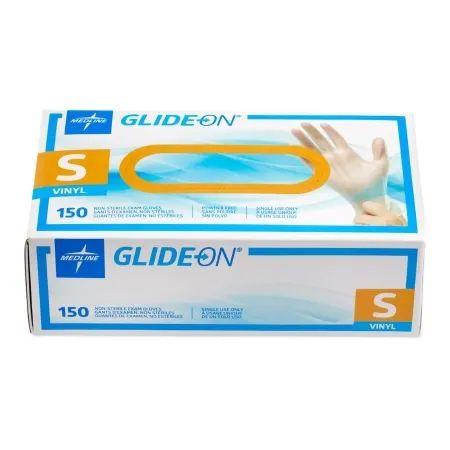Medline - Glide511 - Glove,Exam,Vinyl,Glide On,Pf,Lf,S